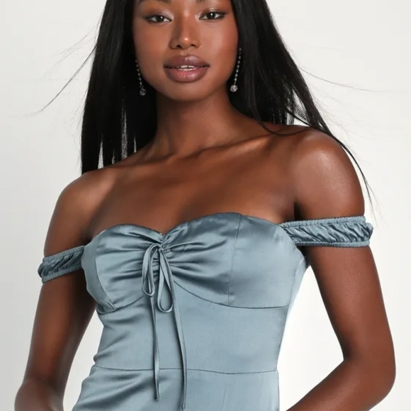 Lulu's  Blue Dress - Picture 3 of 7